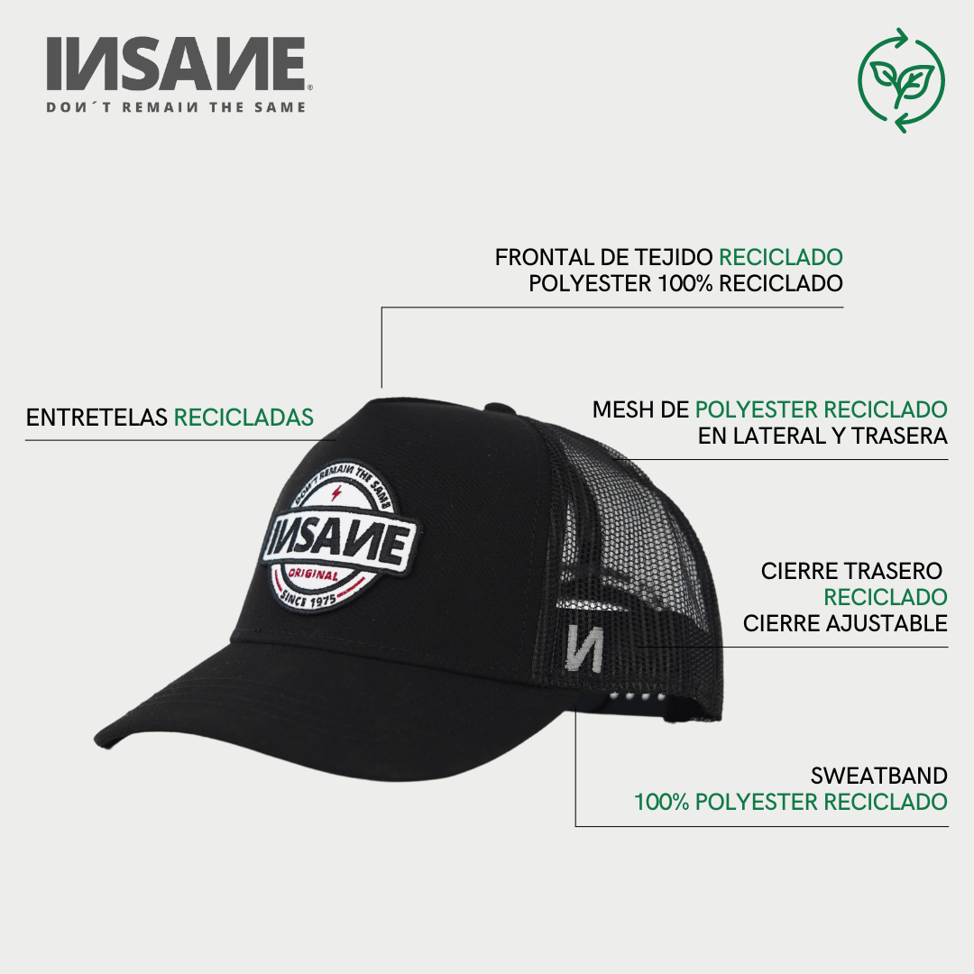 GORRA INSANE TRUCKER ORIGINAL BLACK