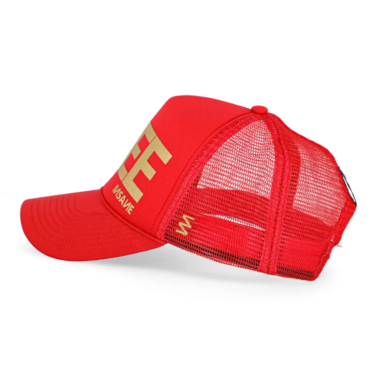 FREE TRUCKER CORAL & GOLD CAP