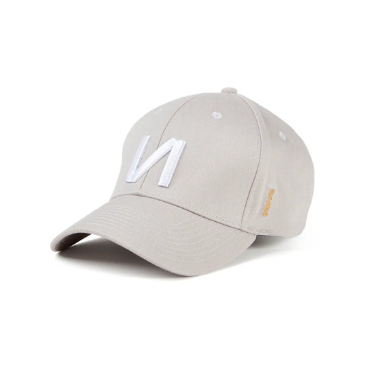 LIGHT GREY INSANE BASEBALL CAP WITH WHITE LOGO N EMBROIDERY