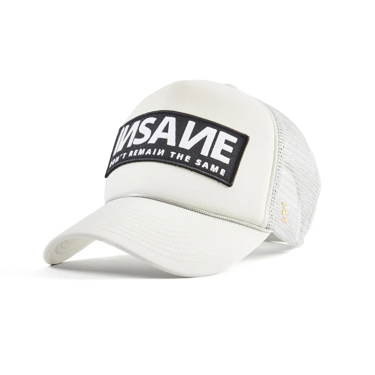 INSANE TRUCKER CAP LIGHT GREY WITH PATCH