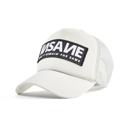 INSANE TRUCKER CAP LIGHT GREY WITH PATCH