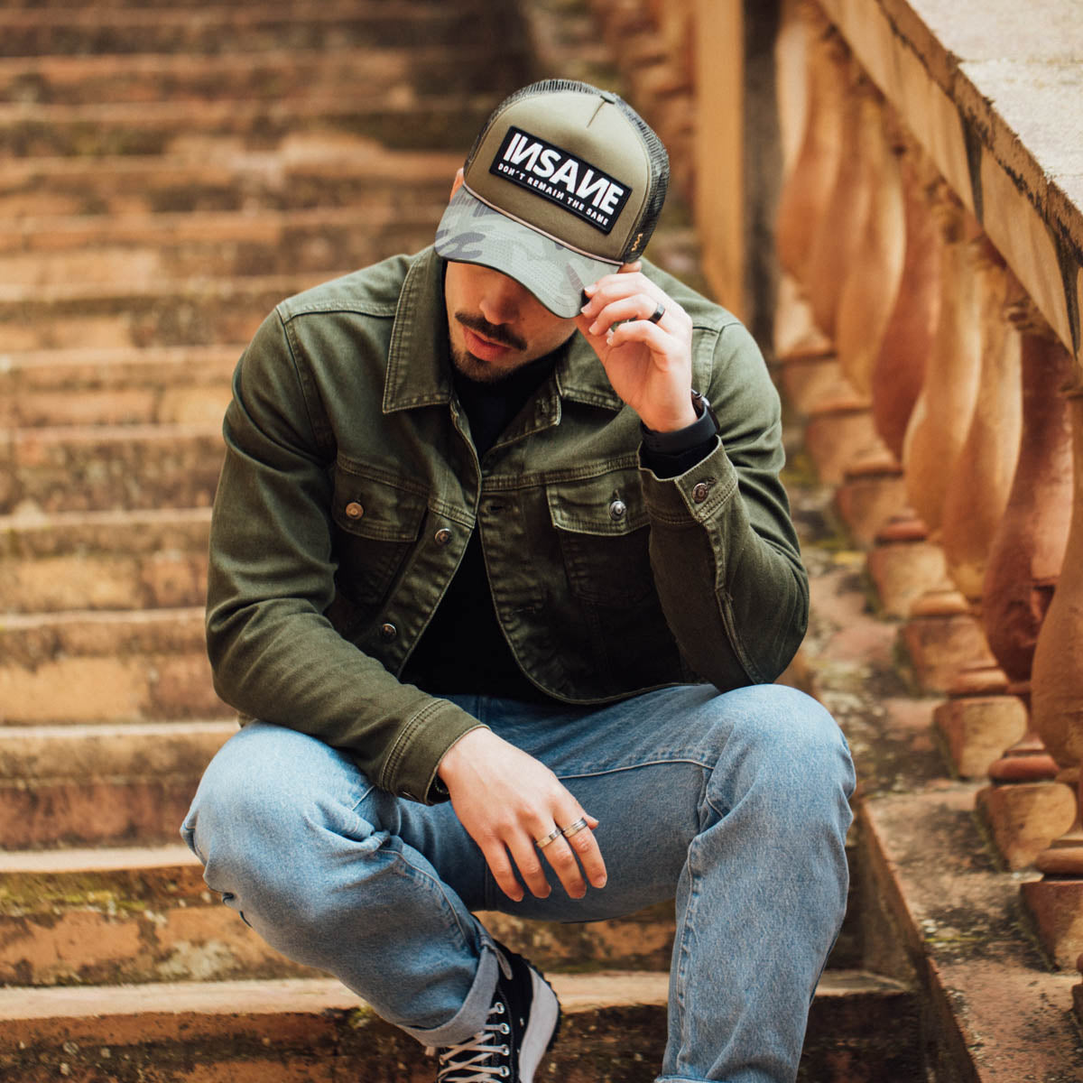 GORRA INSANE TRUCKER CAMO & PATCH