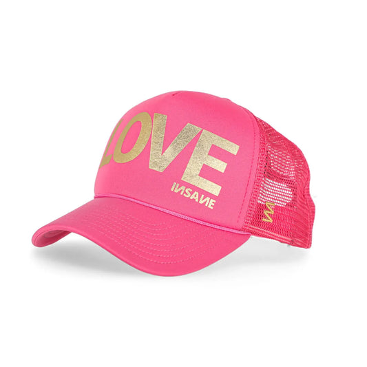 LOVE TRUCKER FUCHSIA & GOLD CAP
