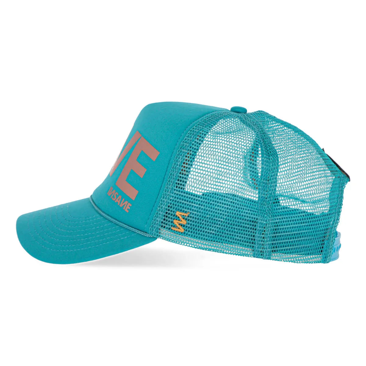 LOVE TRUCKER TURQUOISE & ROSE CAP