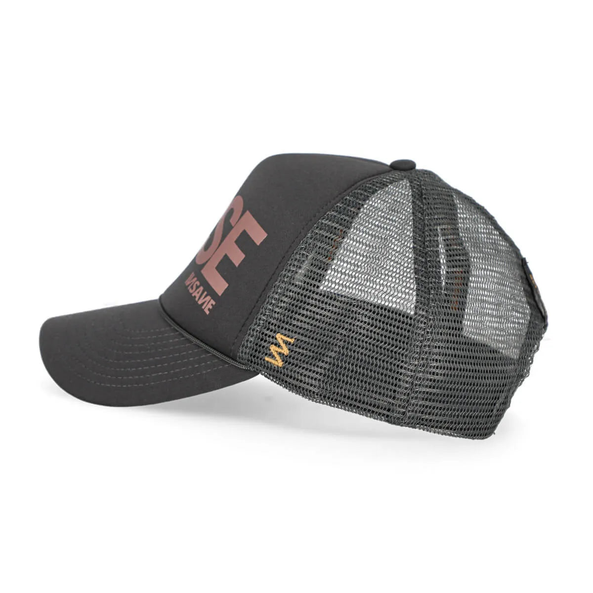 MUSE TRUCKER DARK GREY & ROSE CAP