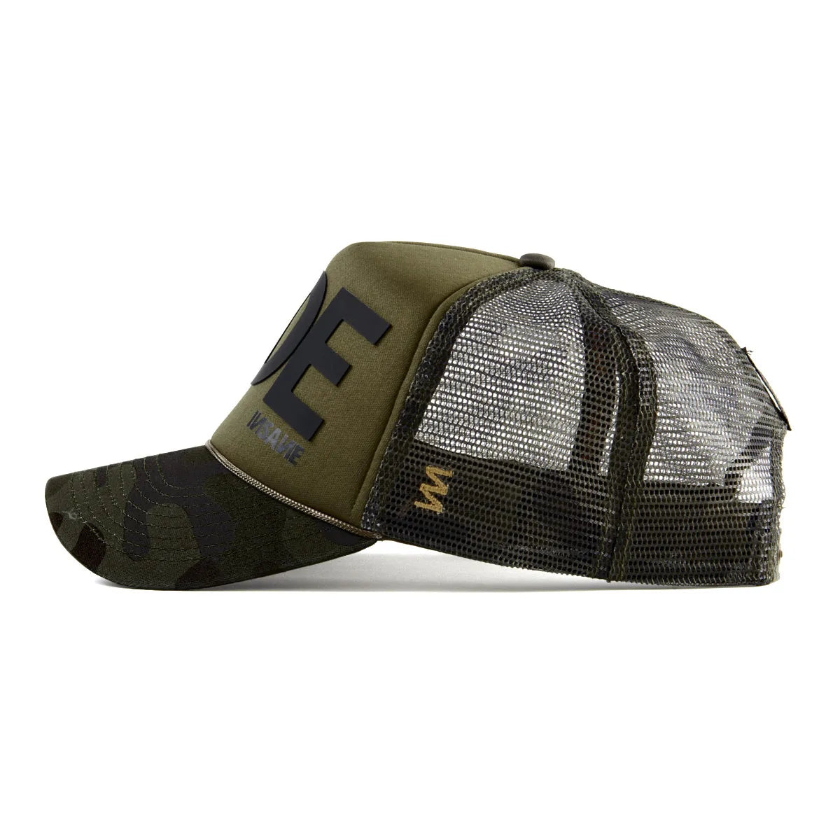 CAMO & BLACK BRICK RIDE TRUCKER CAP