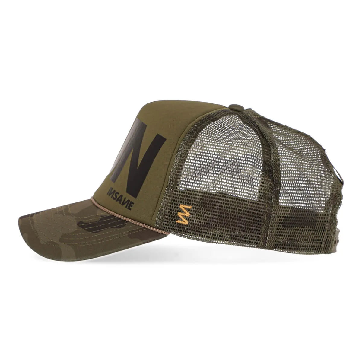 GORRA RUN TRUCKER CAMO & BLACK CAP