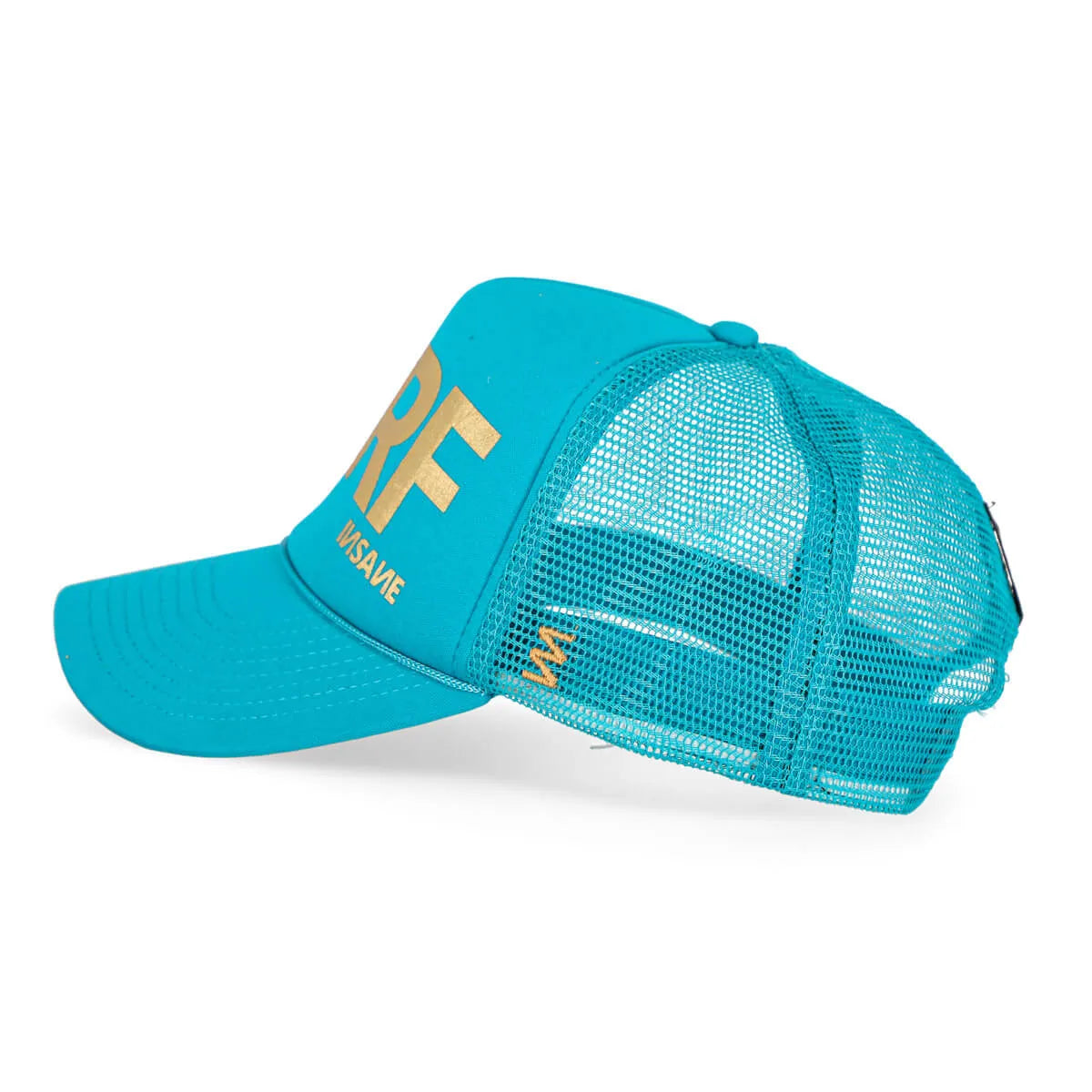 SURF TRUCKER TURQUOISE & GOLD CAP