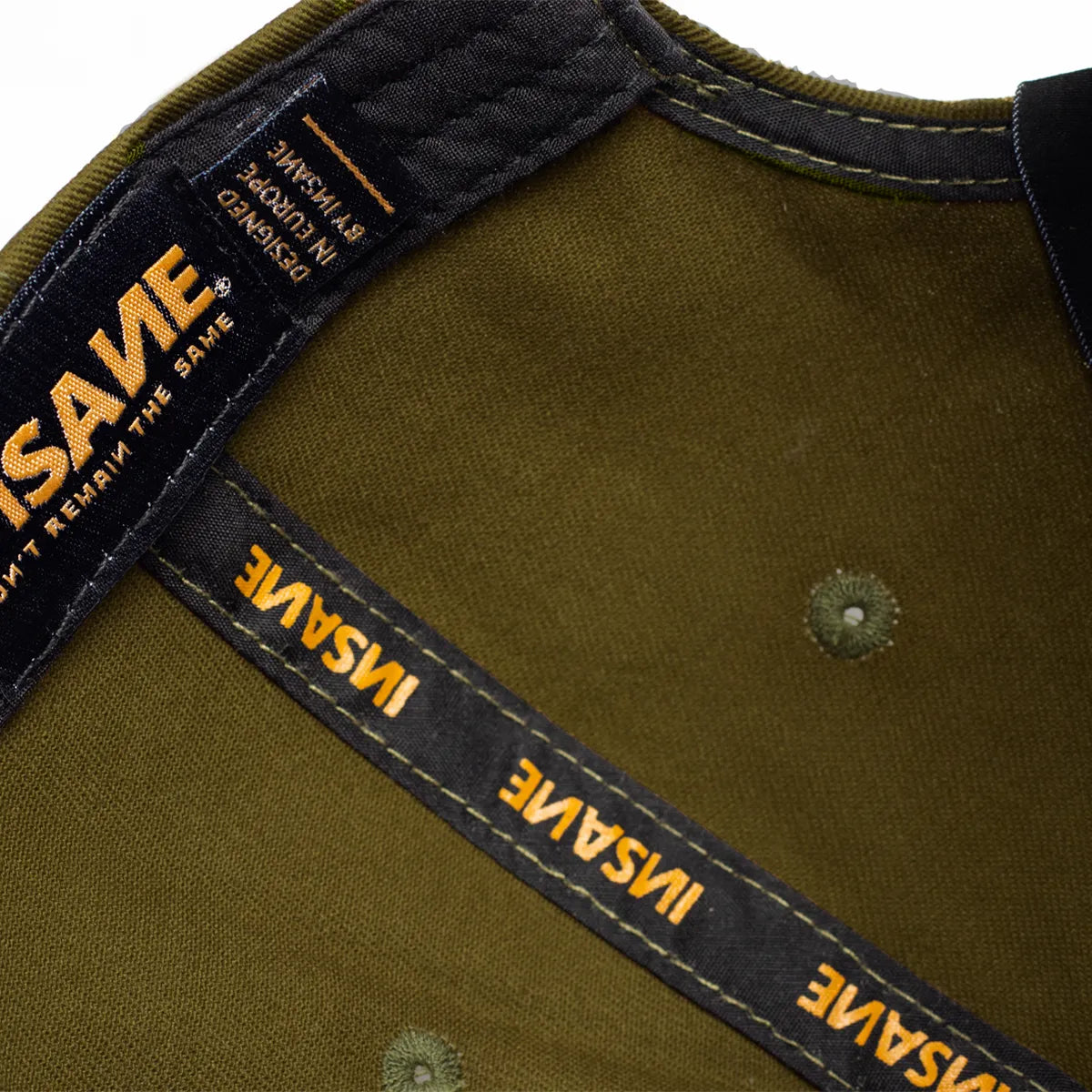 KHAKI BASEBALL CAP WITH INSANE PATCH