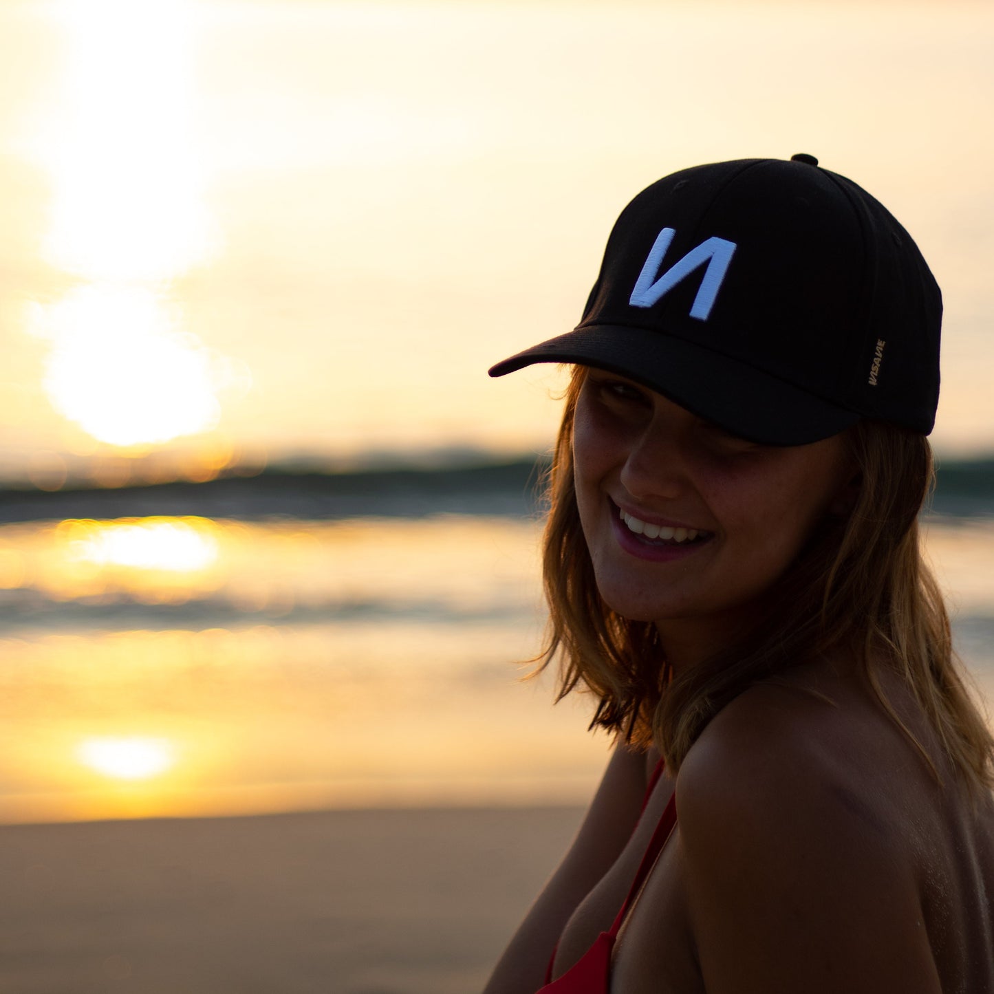 BLACK INSANE BASEBALL CAP WITH WHITE LOGO N EMBROIDERY