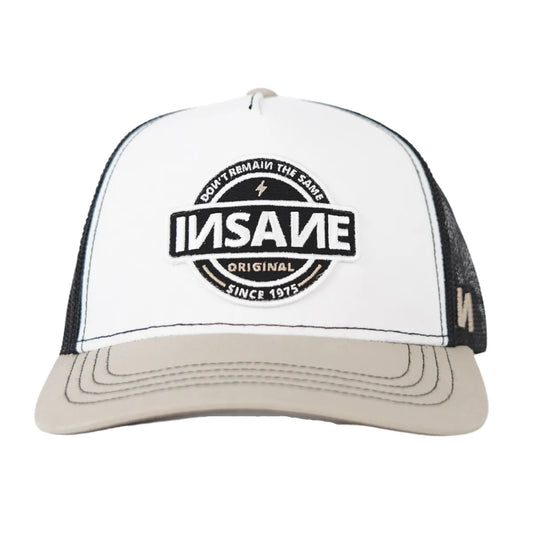 GORRA INSANE TRUCKER ORIGINAL BEIGE & WHITE