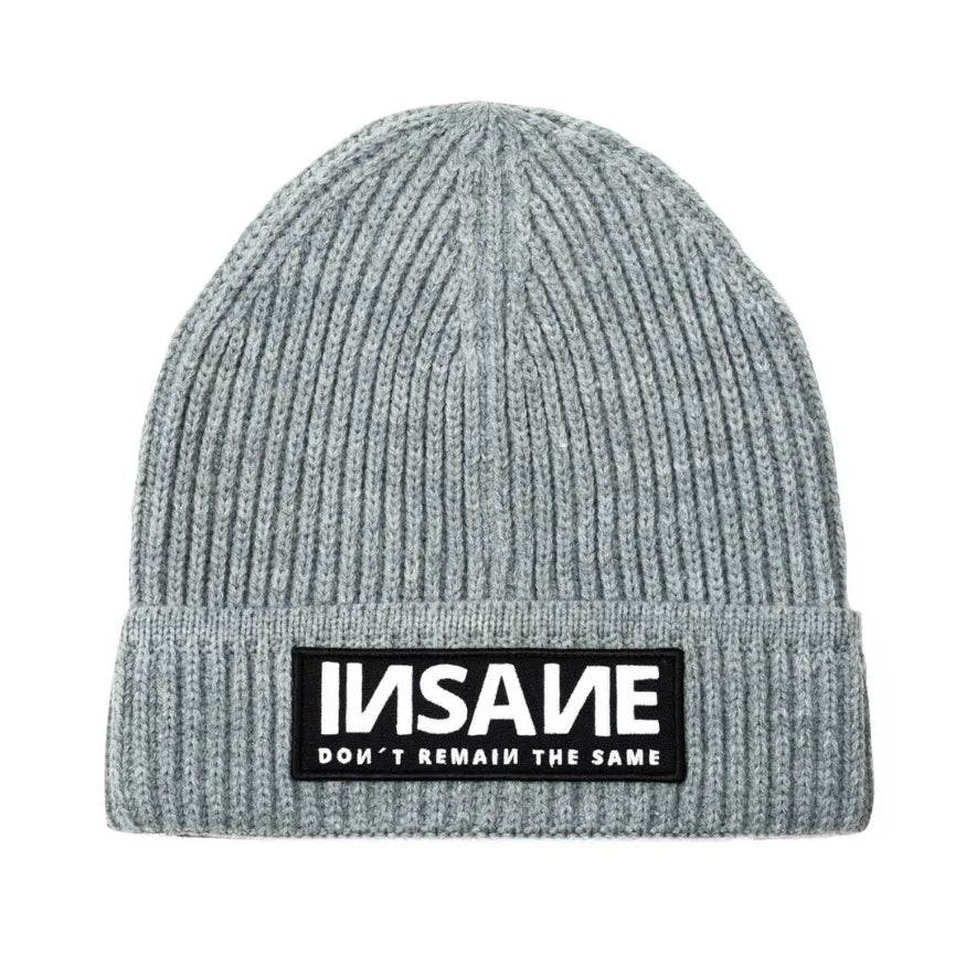 GREY PATCH BEANIE INSANE