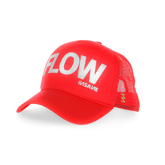 FLOW TRUCKER CORAL & SILVER CAP