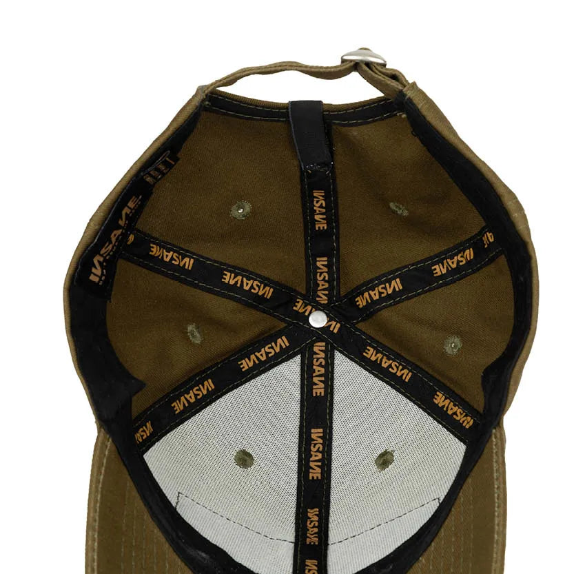 KHAKI BASEBALL CAP WITH "И" PATCH.