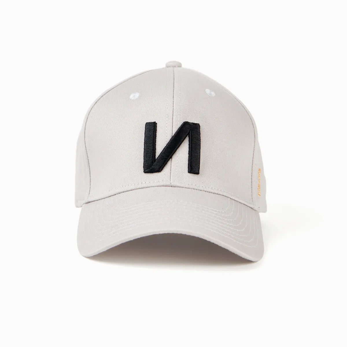 LIGHT GREY INSANE BASEBALL CAP WITH BLACK LOGO N EMBROIDERY