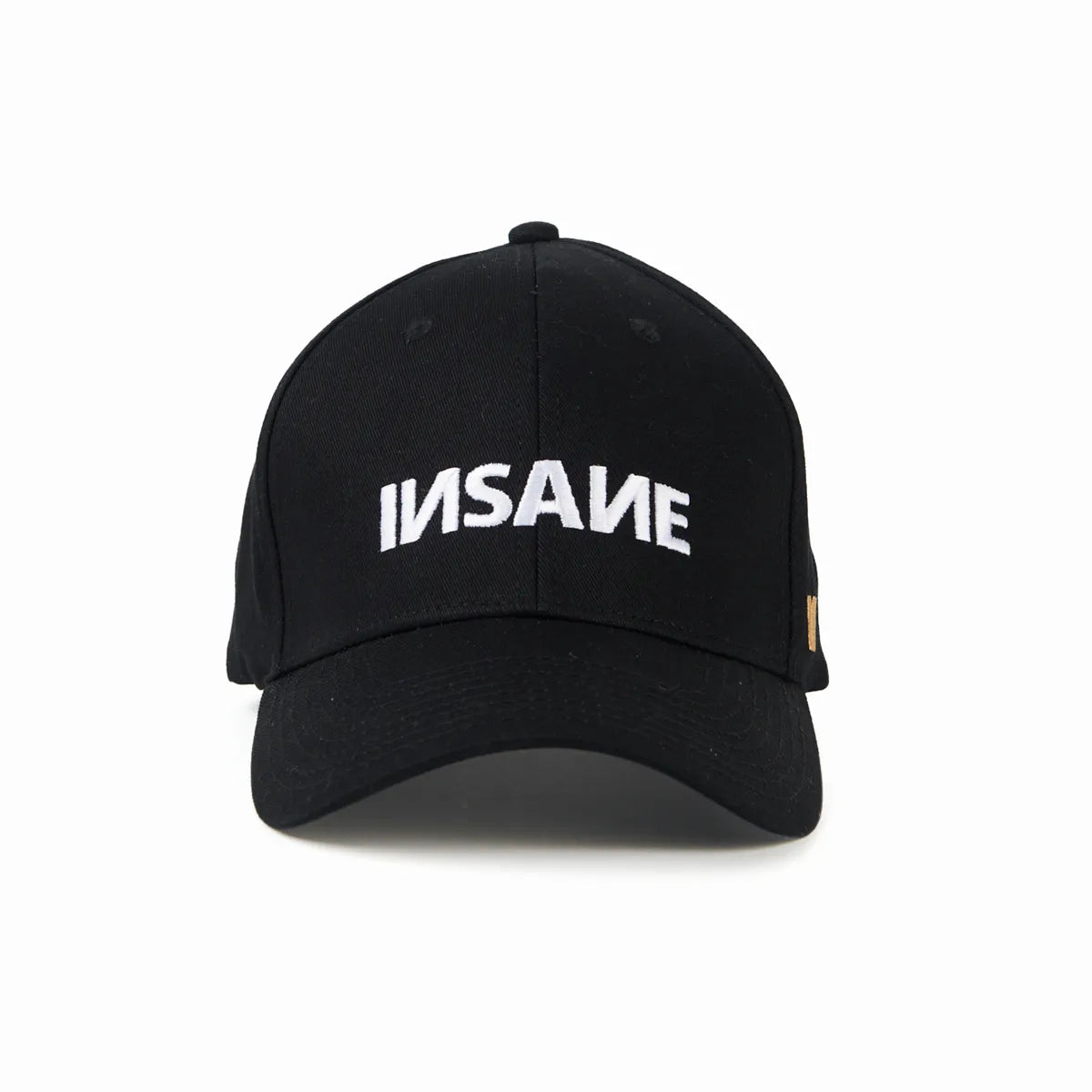 GORRA INSANE BASEBALL NEGRA BORDADO INSANE BLANCO