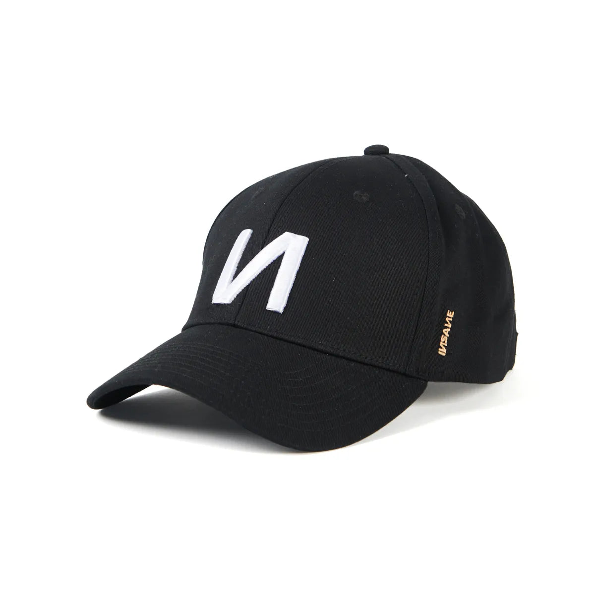 BLACK INSANE BASEBALL CAP WITH WHITE LOGO N EMBROIDERY
