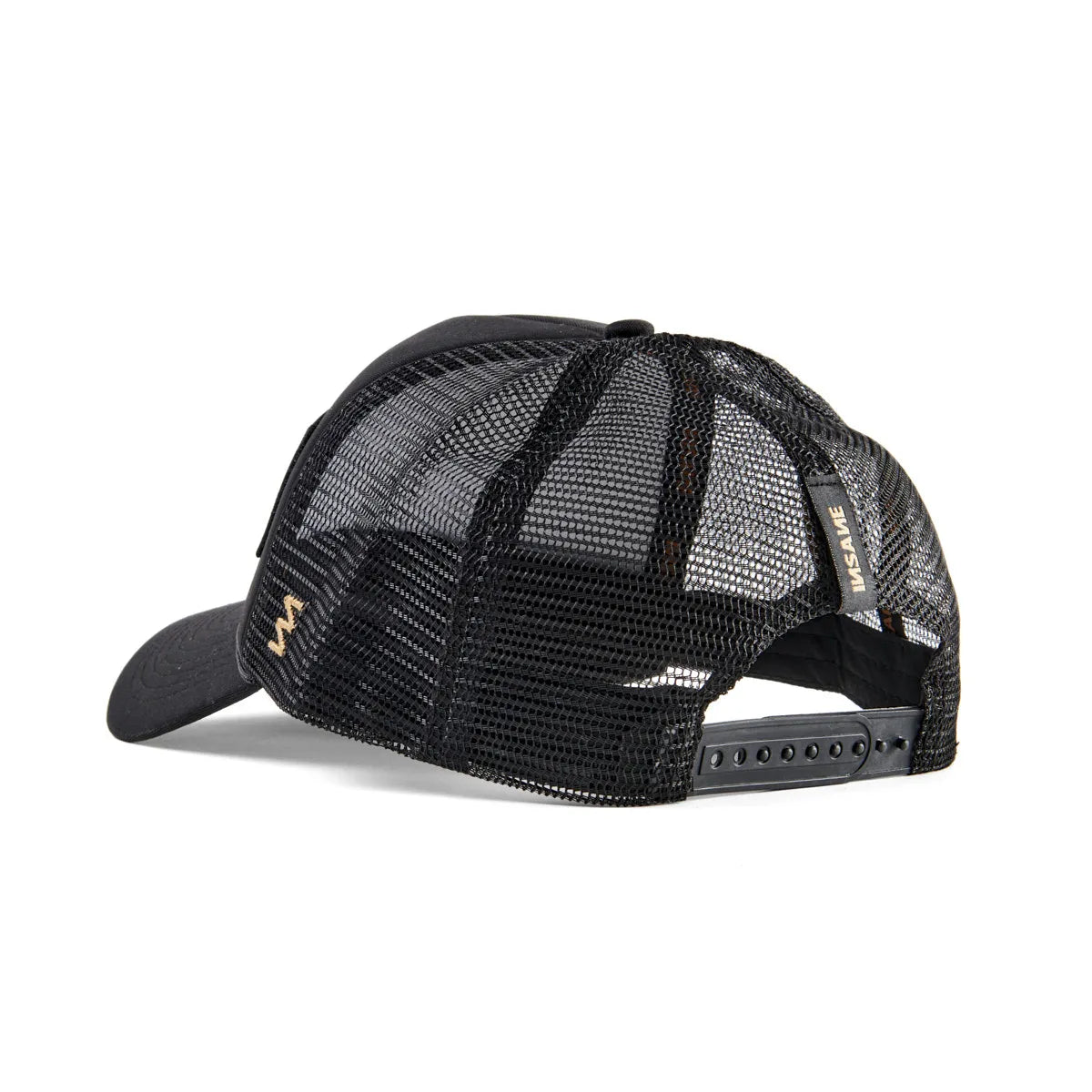 INSANE TRUCKER CAP BLACK WITH PATCH.