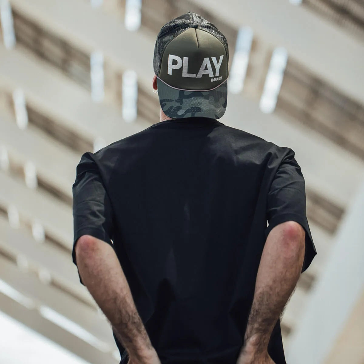 PLAY TRUCKER CAMO & SILVER CAP