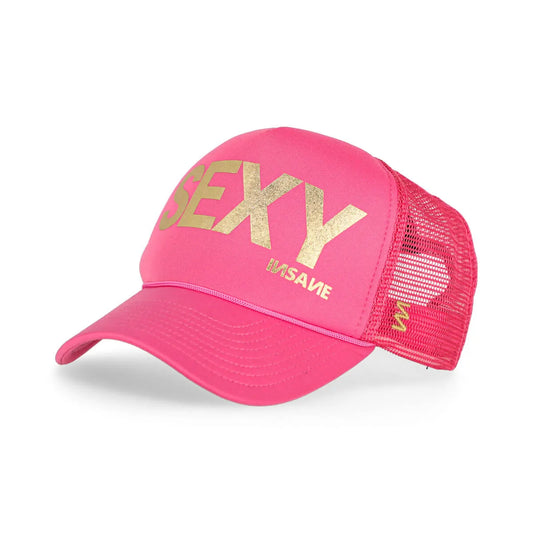 SEXY TRUCKER FUCHSIA & GOLD CAP