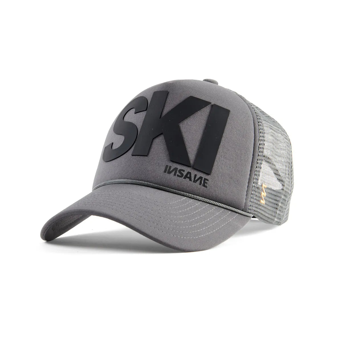 SKI TRUCKER DARK GREY & BLACK BRICK CAP