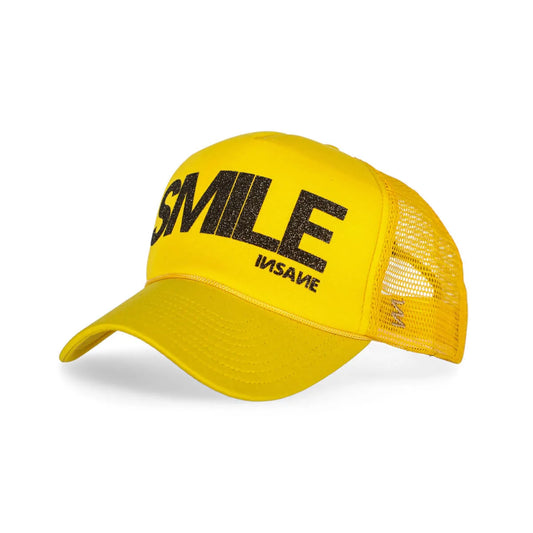 SMILE TRUCKER YELLOW & BLACK GOLD CAP