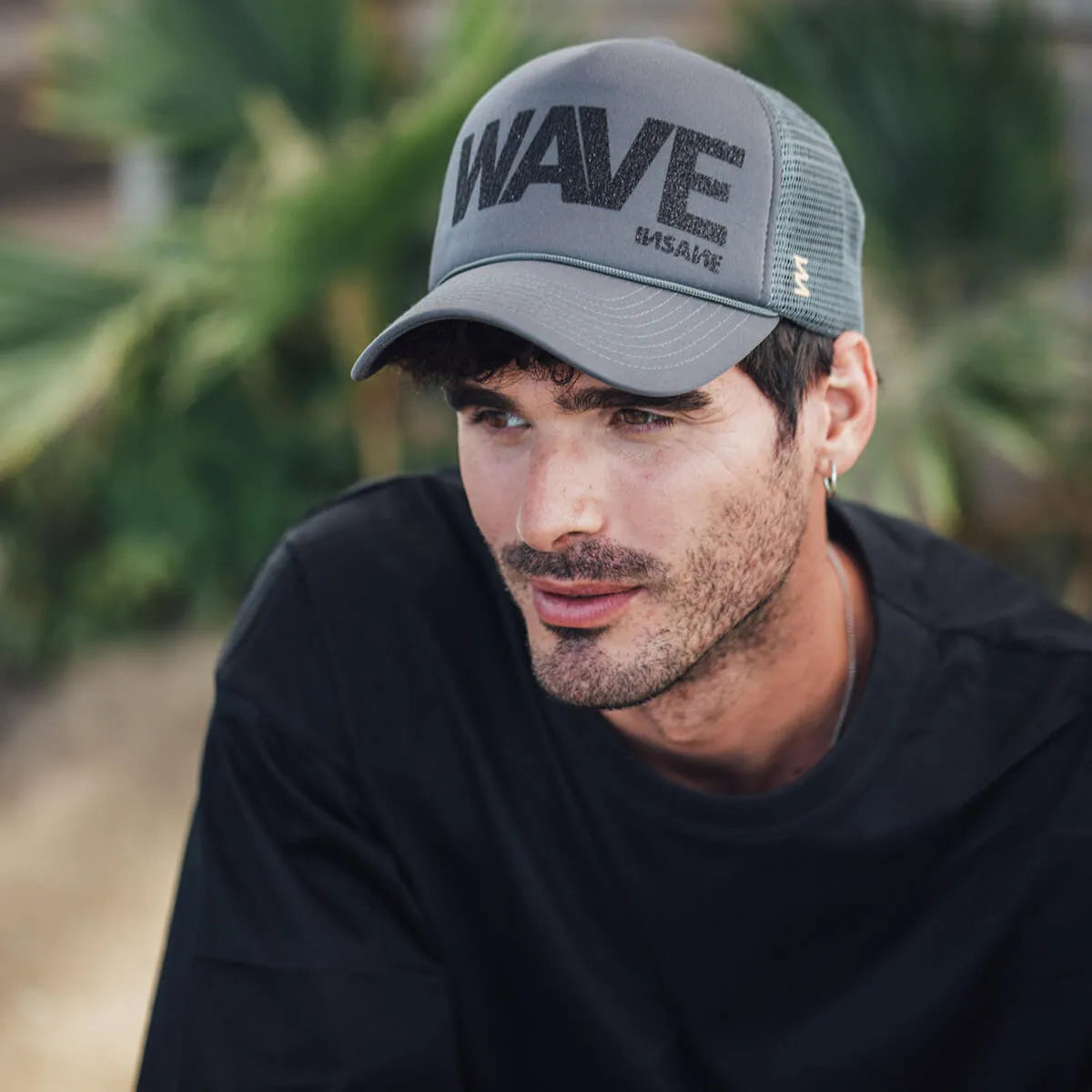 GORRA WAVE TRUCKER DARK GREY & BLACK GLITTER