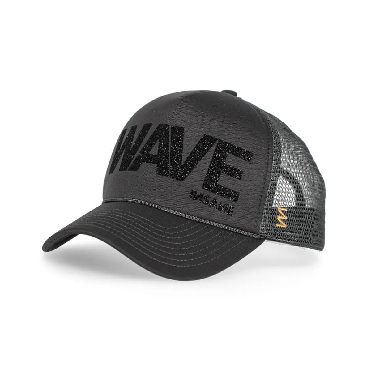 WAVE TRUCKER DARK GREY & BLACK GLITTER CAP