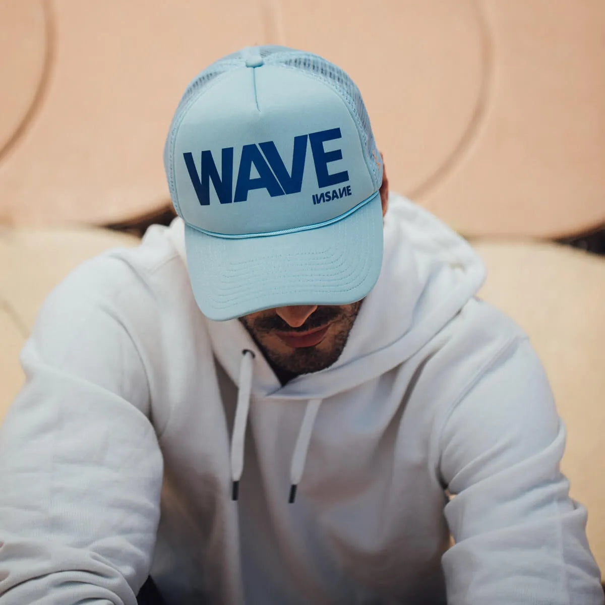WAVE TRUCKER GREYISH BLUE & BLUE CAP