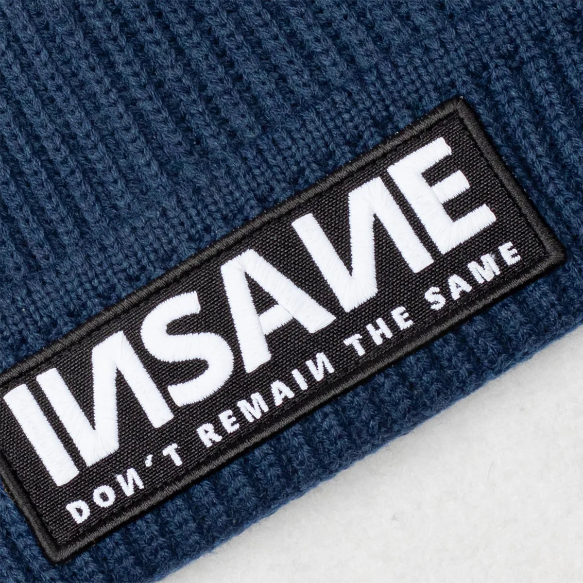 NAVY BLUE PATCH BEANIE INSANE