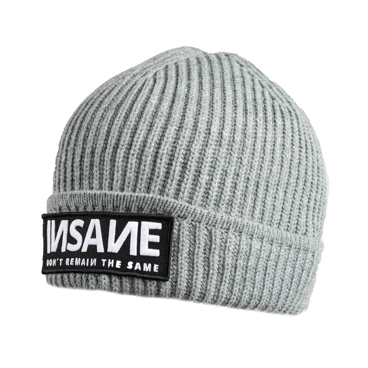 GREY PATCH BEANIE INSANE