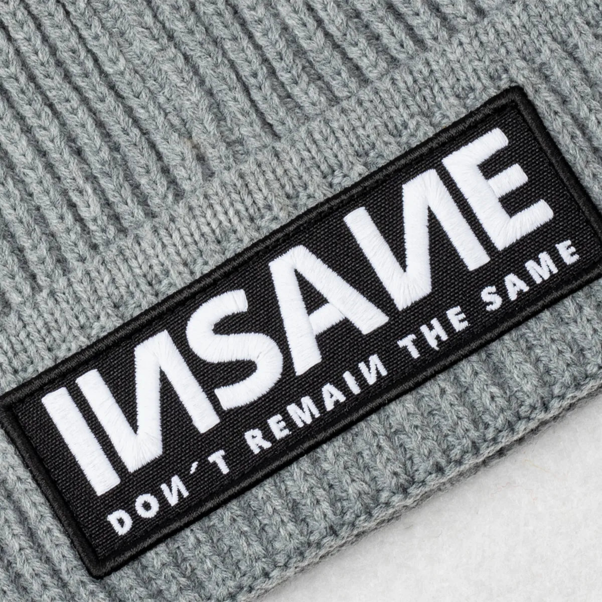 GREY PATCH BEANIE INSANE